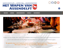 Tablet Screenshot of hetwapenvanassendelft.nl